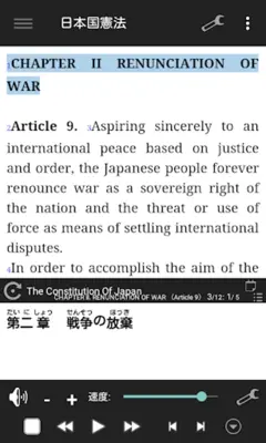 The Constitution of Japan android App screenshot 3